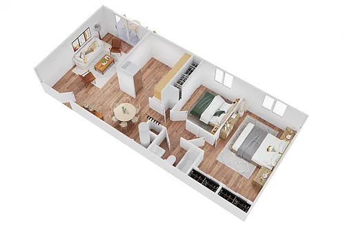 Floor plan Two Bedroom Apartment