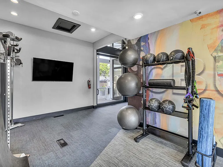 Fitness Center with a variety of workout equipment