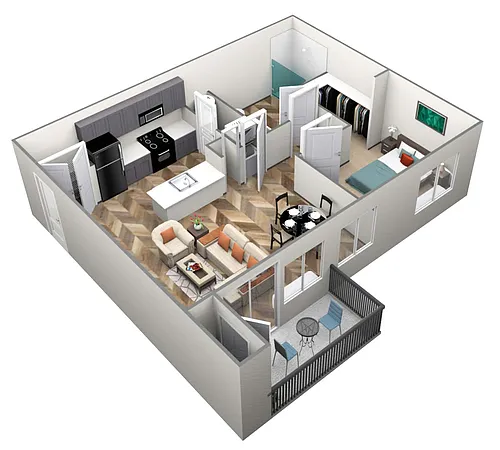 Floor plan 1X1