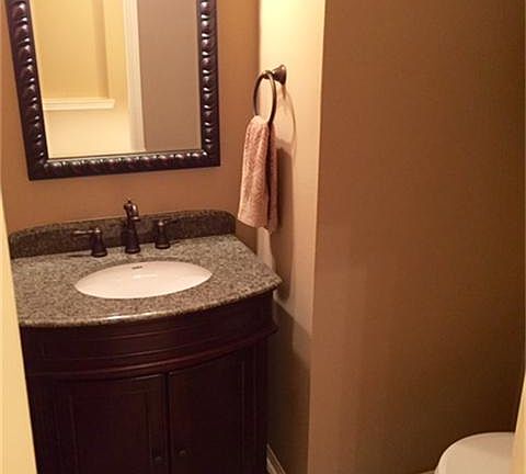 Upgraded half bath!