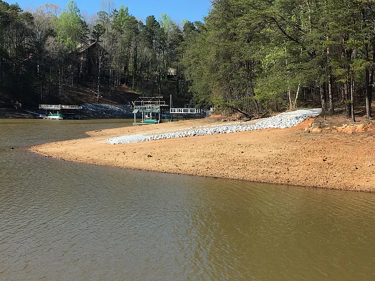 Quiet, hardly used beach area