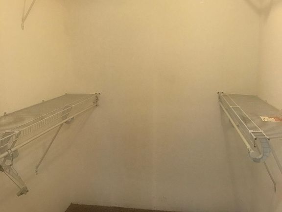 Master bedroom walk in closet