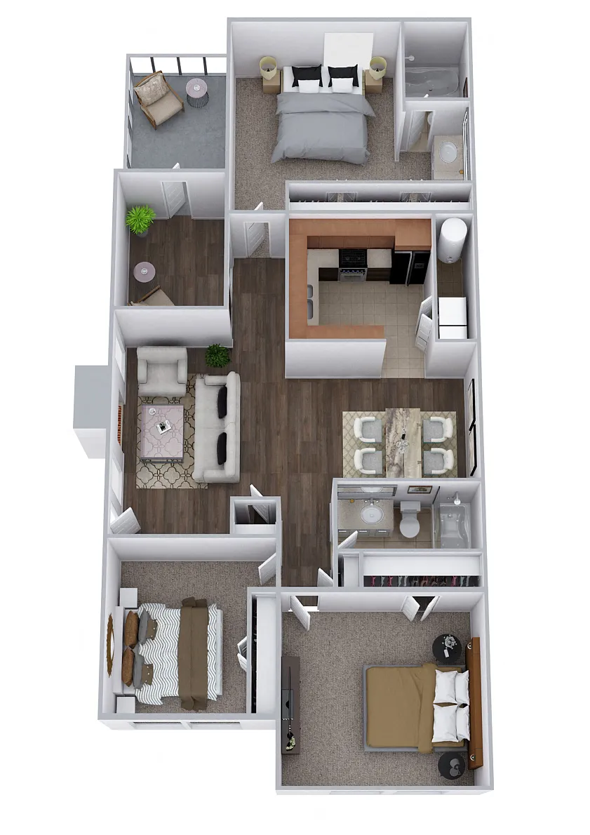 Floor plan C - The Berkley