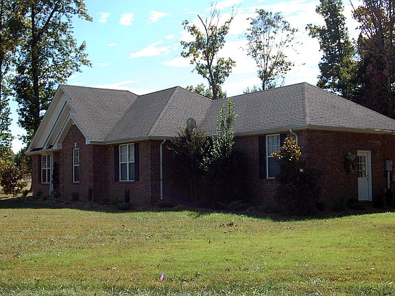 Front right corner of house