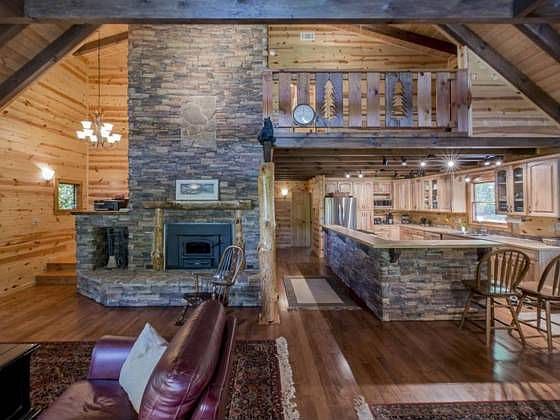 LIving room and fire place insert