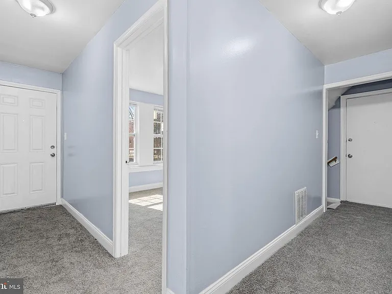 Front Door, Hallways, and Side Door.
