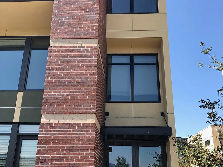 Front door of your end unit townhouse.