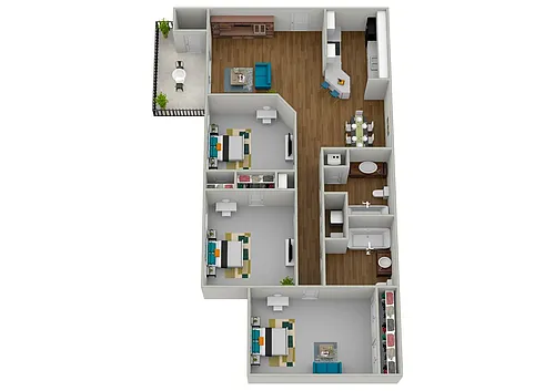 Floor plan 3B2B