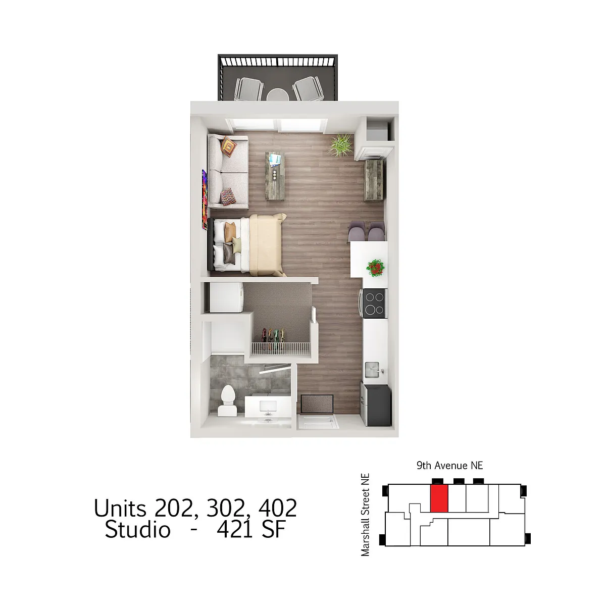 Floor plan Marshall