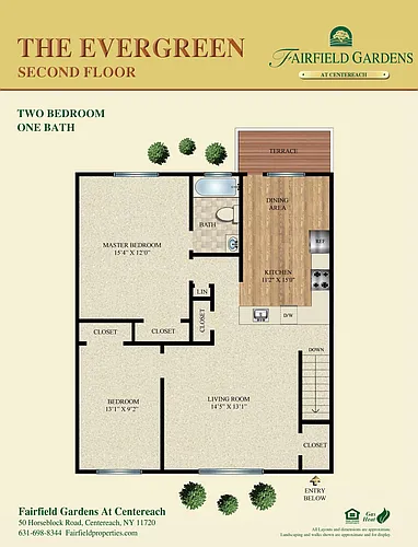 Floor plan Evergreen Upper