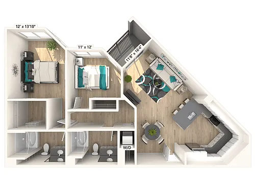 Floor plan B3 - Renovated Package I