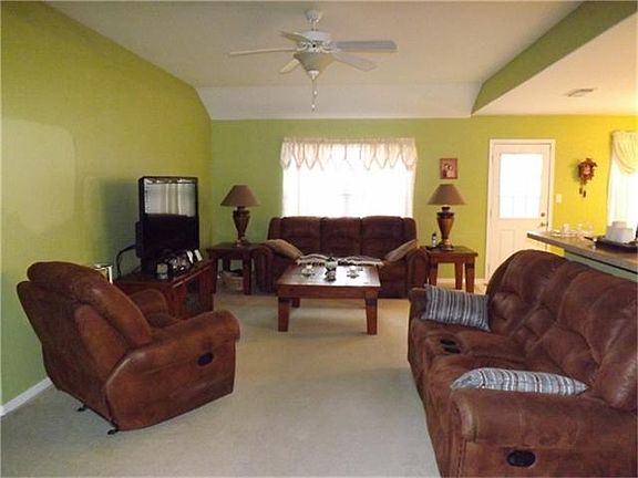 View of family room from entry