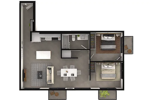Floor plan 407-445