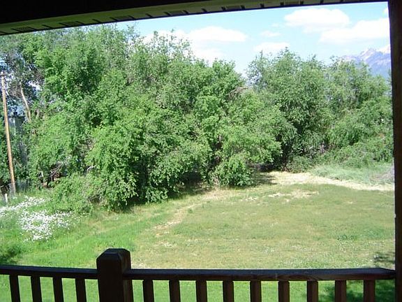 Spacious backyard