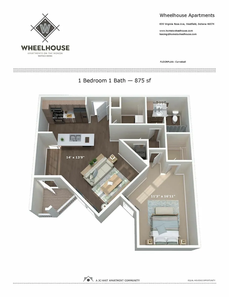 Floor plan Curveball 1.1