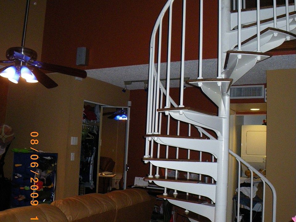 downstairs