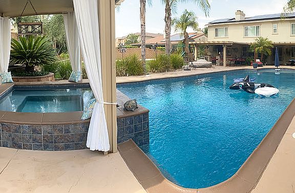 View from hot tub