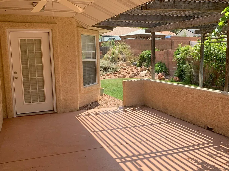 Kitchen walk out to patio
