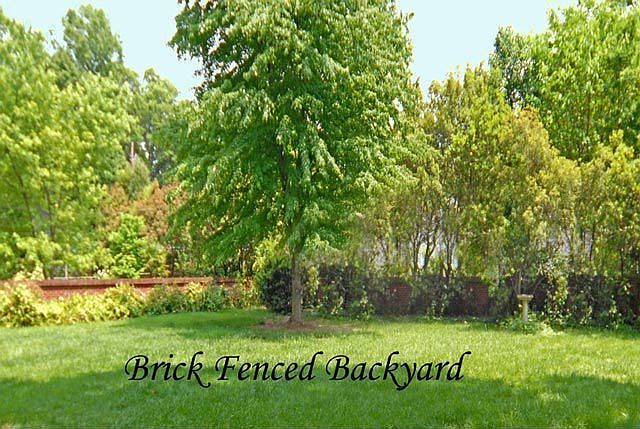 Brick Fenced Backyard
