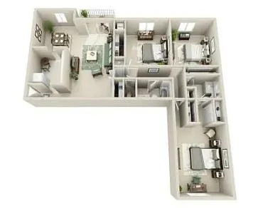 Floor plan 3bd/2ba