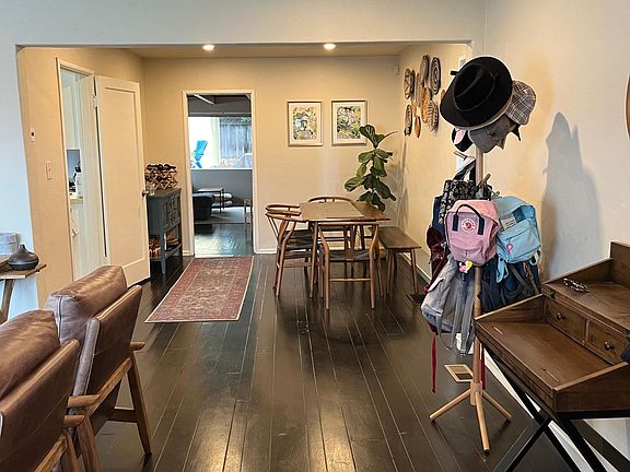 Dining room being used as office space.