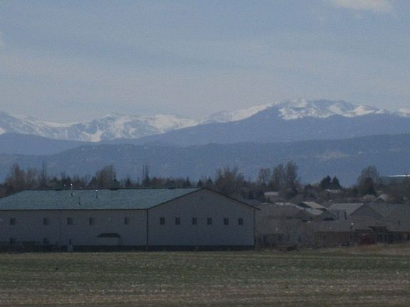 A sample of the view of the Rockies from our house