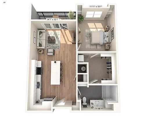 Floor plan A1