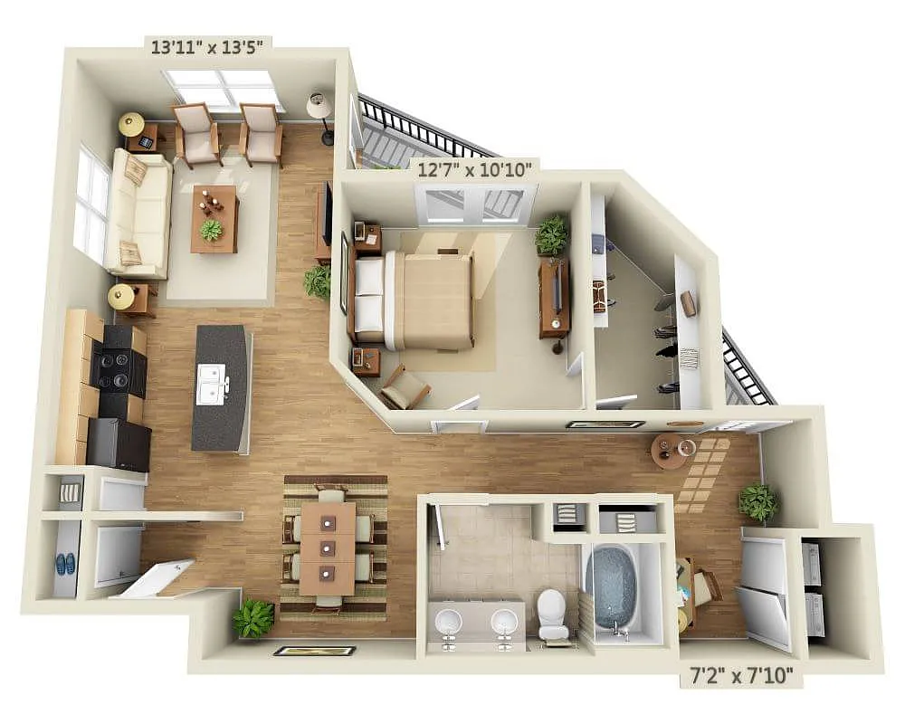 Floor plan Lakeside - Marsala