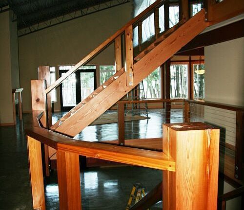 Central staircase.