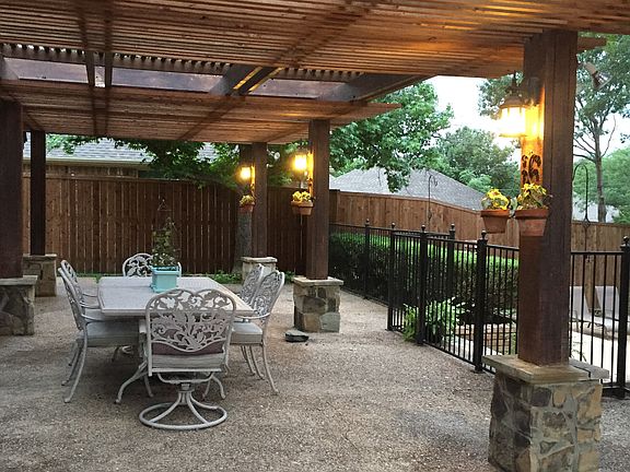 Huge cedar portico!