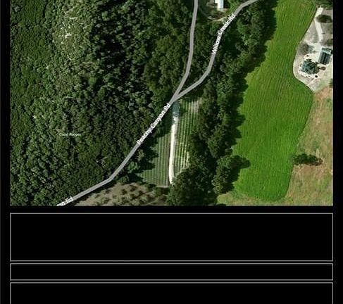 Nice newer aerial shot.  County says they are open to the idea of realigning Willow Creek Rd to the dirt portion, which would abandon the paved part, which would make this property very private.