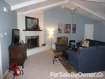 Large open living and dinning room