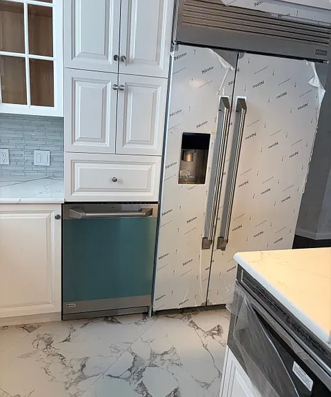 2 door freezer , ice making refrigerator plus dishwasher