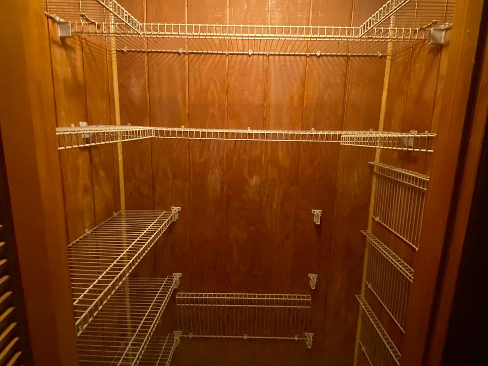 Living room closet space