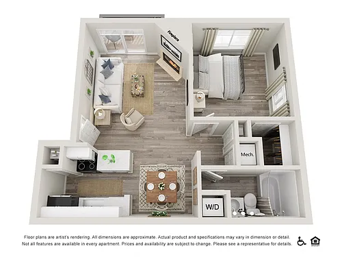 Floor plan Overlook - Renovated