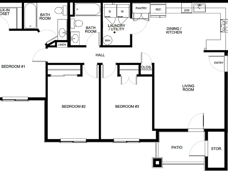 3 Bedroom (3D) Upper Level 3 Bedroom (3D) Upper Level