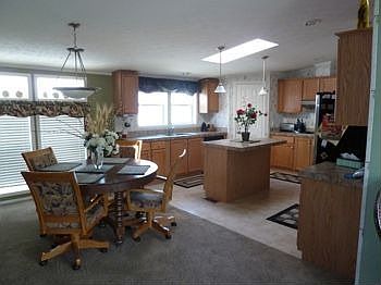 large dining and open kitchen