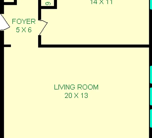 Manchester One Bedroom Floorplan Manchester One Bedroom Floorplan