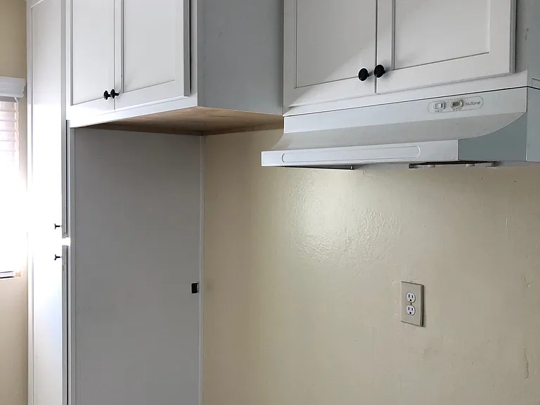 Pantry with shelving.