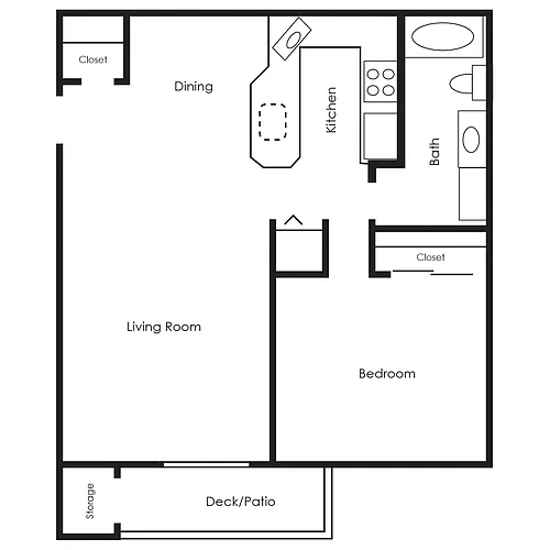 Floor plan One Bedroom
