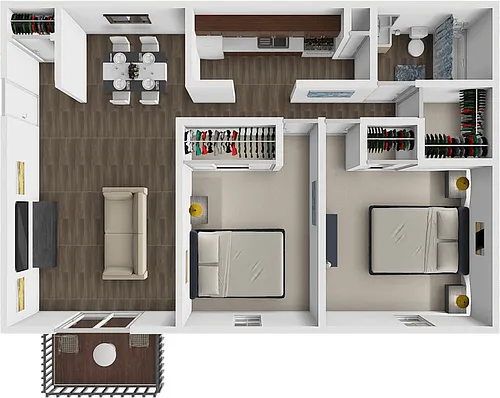 Floor plan 2 Bedroom