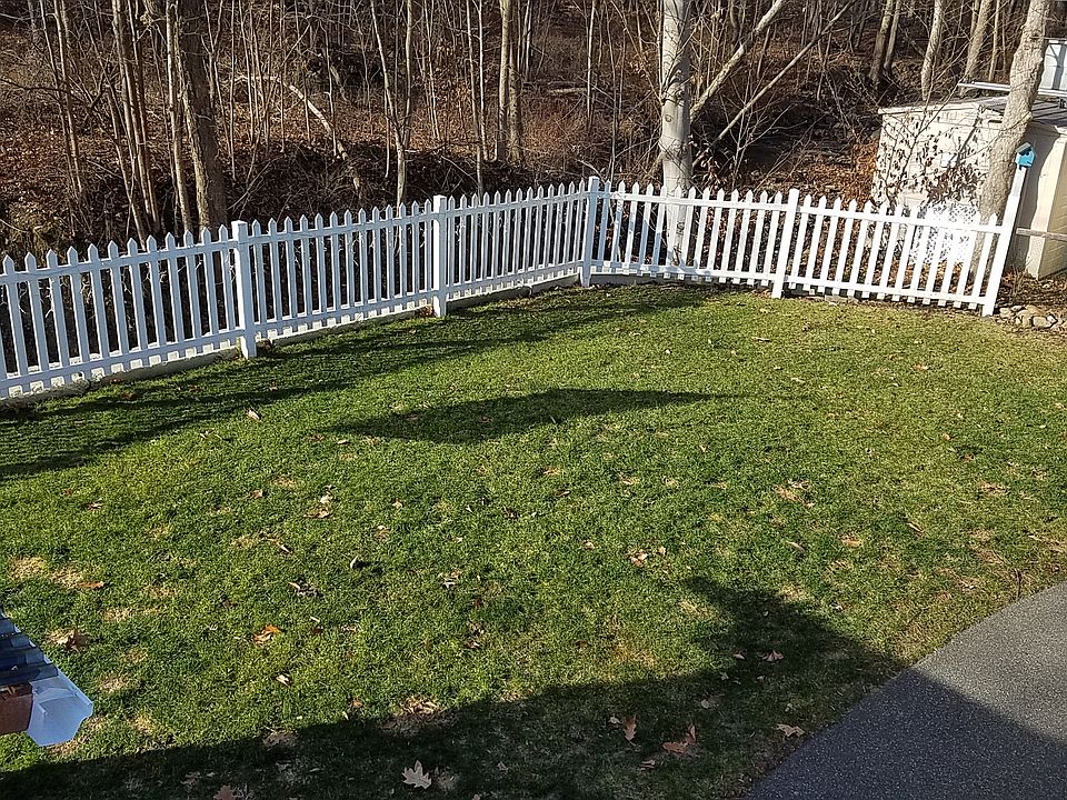 Fenced backyard