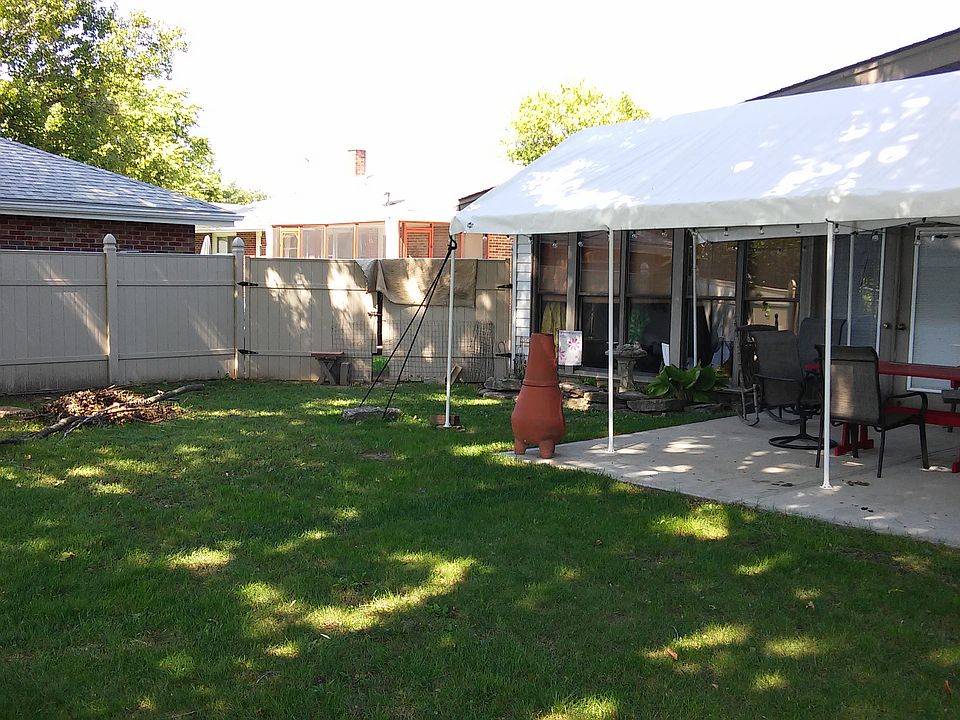 Back yard view toward house