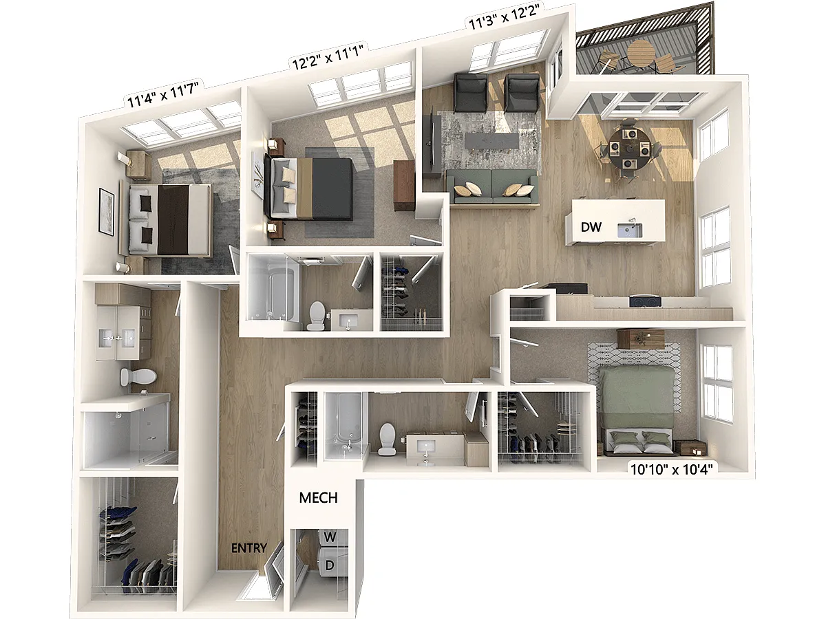 Floor plan C1-1640sf