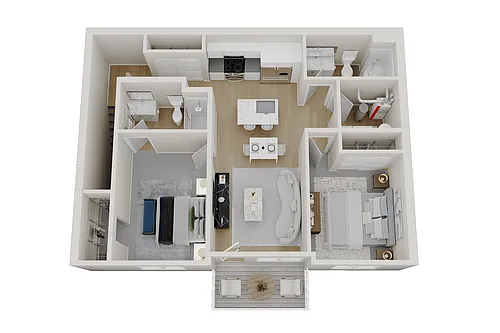 Floor plan Phase Two - 2 Bedroom, 2 Bathroom w/ Attached Gara