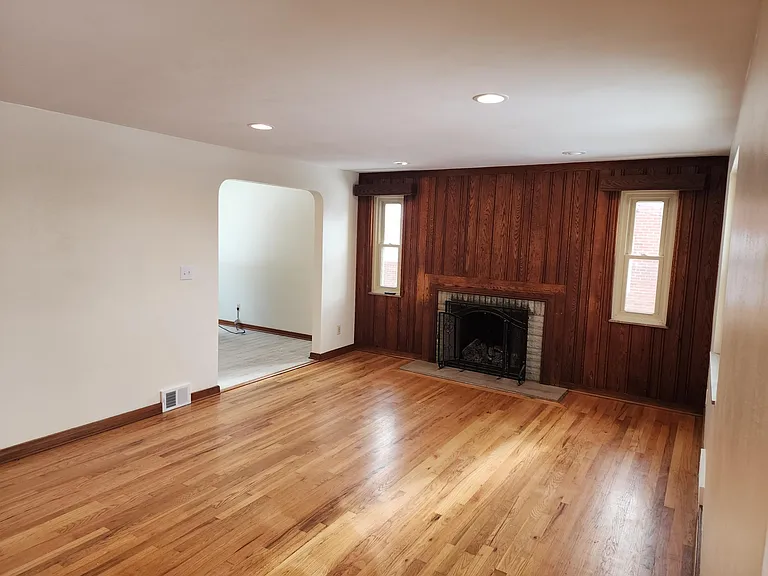 Living Room, with newly installed recessed lights