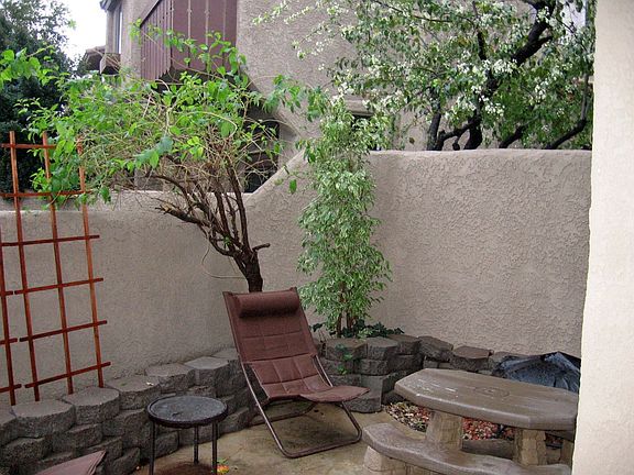 Enclosed front patio