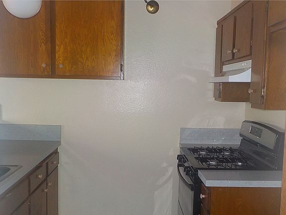Kitchen cabinets and new stove