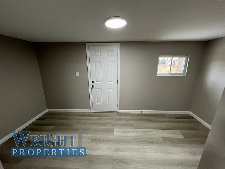View facing back-door located in laundry room, just off kitchen.