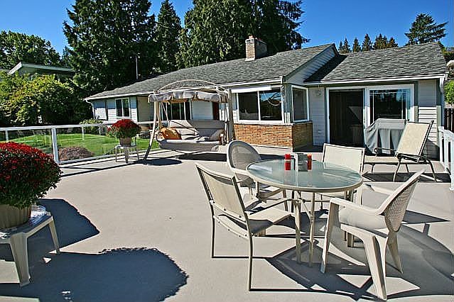 Entertainment sized view deck